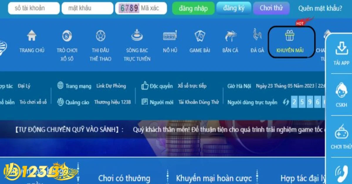 Khuyến mãi 123B và những ưu đãi dành cho thành viên tham gia 1 Các chương trình ưu đãi và khuyến mãi 123B